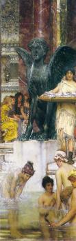 Sir Lawrence Alma-Tadema : A Bath, an Antique Custom
